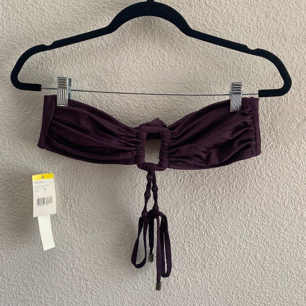 Perry Ellis x Victoria's Secret Bikini Top Plum Color Size Medium NWT $64 Swim